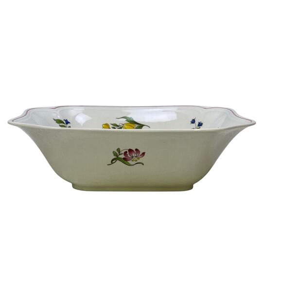 Spode England 'Marlborough Sprays' Square Large Serving Bowl-Excellent - Picture 3 of 8